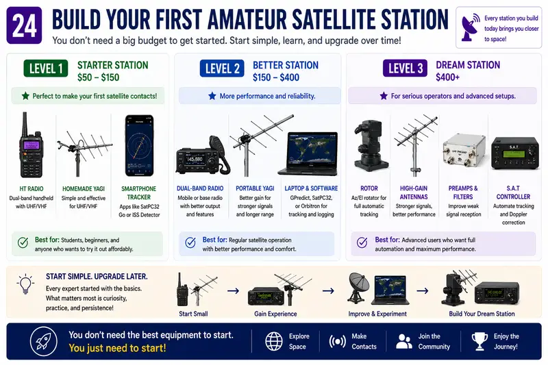 Build Your First Amateur Satellite Station visual